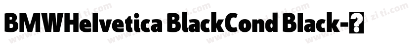 BMWHeIvetica BlackCond BIack字体转换